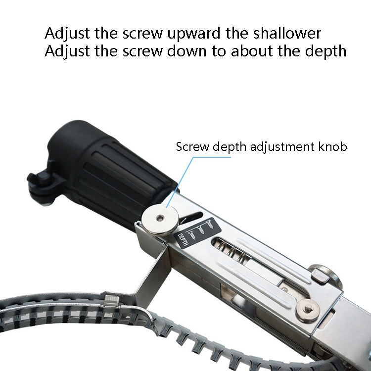 JieLi Chain Belt Screw Converter Electric Screwdriver On Gypsum Board Tool, Electric Screwdriver With 50 Chains Strap