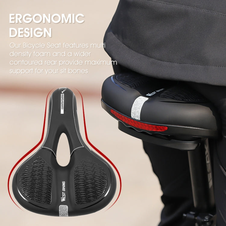 WESTBIKING Mountain Road Bike Reflective Seat Cushion Soft Comfortable Seat Equipment Accessories