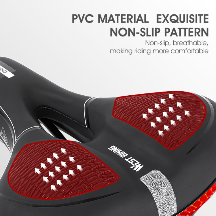 WESTBIKING Mountain Road Bike Reflective Seat Cushion Soft Comfortable Seat Equipment Accessories