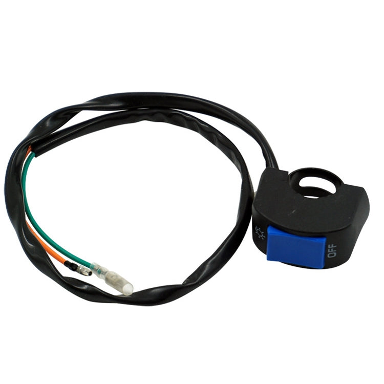 5 PCS Motorcycle Handlebar Tap Switch LED Headlight Break Extinguishing Fire Double Flash Switch, Black Button, Red Button, Blue Button, Yellow Btton, Grey Button