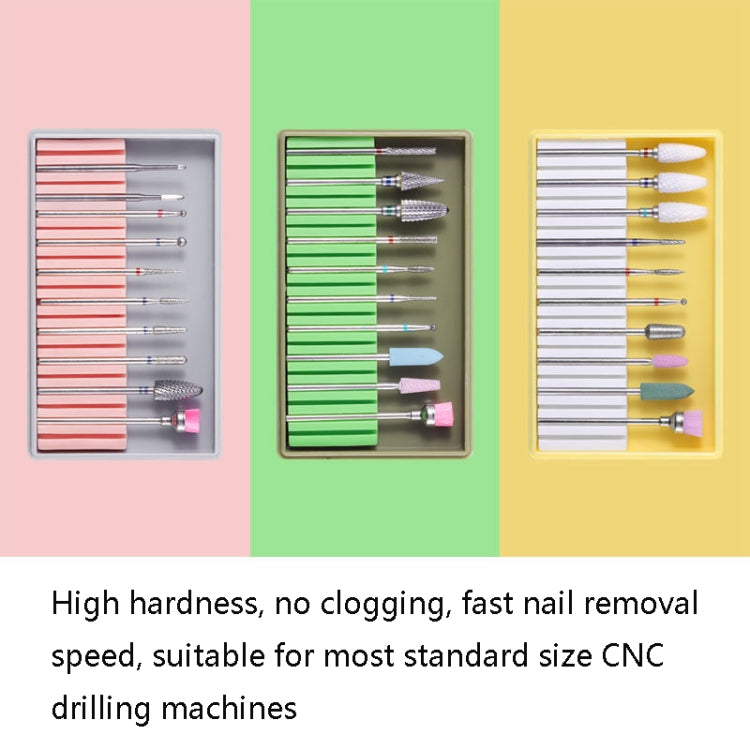 Nail Alloy Tungsten Steel Ceramic Grinding Machine Accessories Nail Grinding Heads Set Polishing Tool, BH-01, BH-02, BH-03, BH-04, BH-05, BH-06, BH-07, BH-08