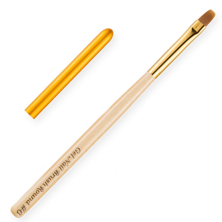 Nail Art Pen Nail Round Head Phototherapy Pen Painted Pen Brush Beauty Brush, Number 3, Number 4, Number 5, Number 6