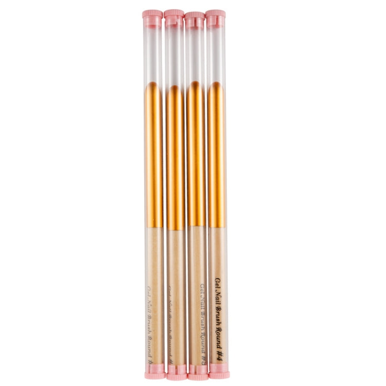 Nail Art Pen Nail Round Head Phototherapy Pen Painted Pen Brush Beauty Brush, Number 3, Number 4, Number 5, Number 6