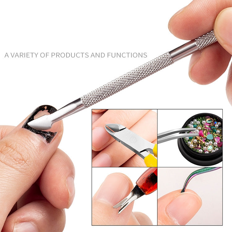 FABIYAN Stainless Steel Dead Skin Shear Steel Push Nail Art Tool Set, Specification: Set 3, Set 1, Set 2, Set 3, 3 Sets Set 4, Set 5, Set 6, Set 7, Set 8, Set 9, Set 11, Set 12, Set 13, Set 14, Set 15, Set 16