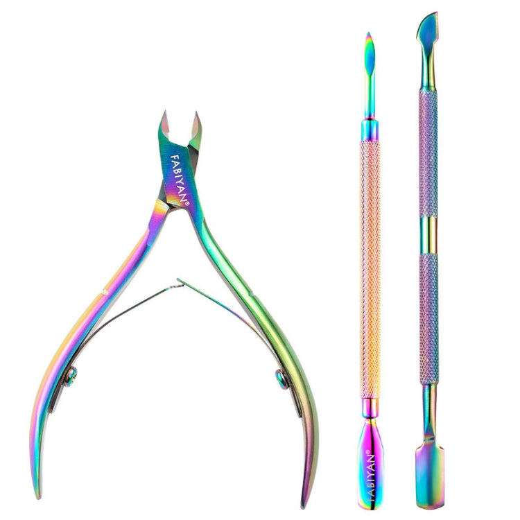 FABIYAN Stainless Steel Dead Skin Shear Steel Push Nail Art Tool Set, Specification: Set 3, Set 1, Set 2, Set 3, 3 Sets Set 4, Set 5, Set 6, Set 7, Set 8, Set 9, Set 11, Set 12, Set 13, Set 14, Set 15, Set 16