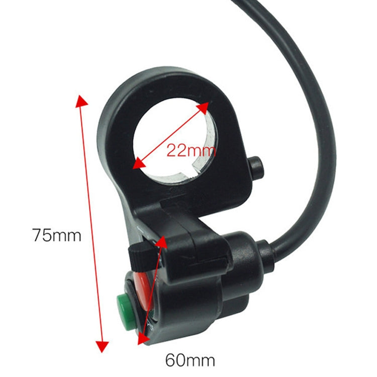 Motorcycle Modified Accessories Multi-Function Speaker Shifting Turning Light Switch, Multi-Function Switch