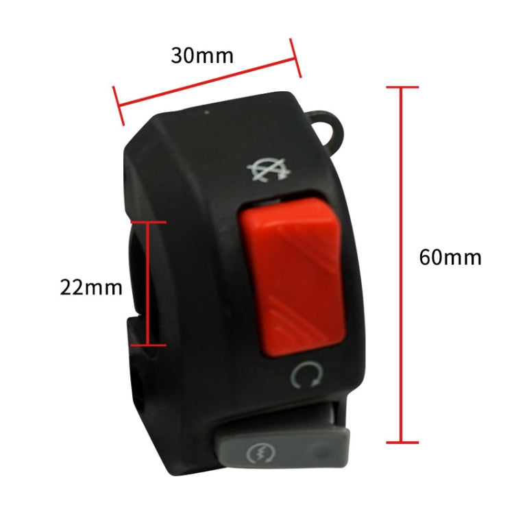 2 PCS Motorcycle Modified Faucet Extinguished Start Switch, Faucet Extinguished Start Switch