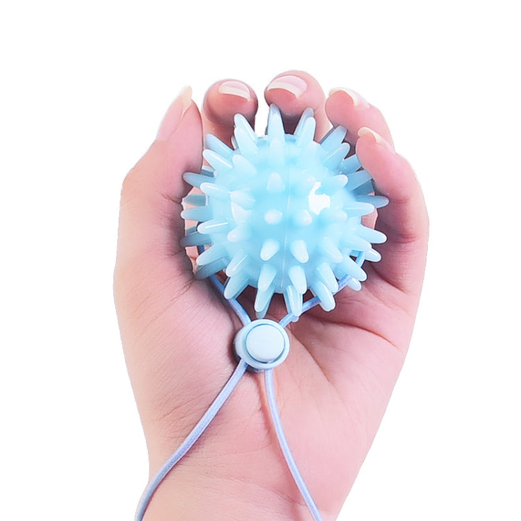TPR Grip Ball Rehabilitation Hemiplegia Stroke Massage Finger Ball, Specification: Four Fingers, Four Fingers, Two Finger, 6cm (Yellow), 6.5cm 20 Pounds (Light Blue), 6cm With Rope (Light Blue), 5.5cm With Rope (Gray)
