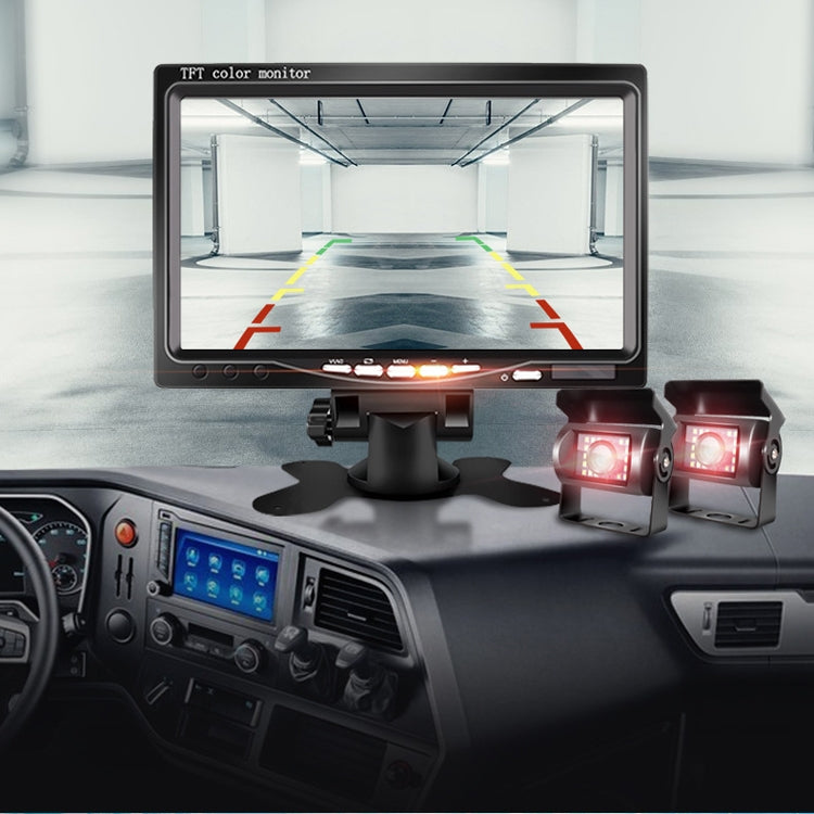 YB-CC-1 12/24V Car 7 Inch Display HD Night Vision Camera Monitoring System Truck Reverse Image, Camera+800x480 Display, Camera+1024x600 Display