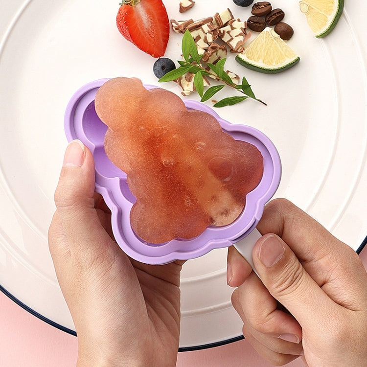 Household Silicone Popsicle Ice Cream Mold With Lid, Strawberry + Grape, Flying Saucer + Rocket