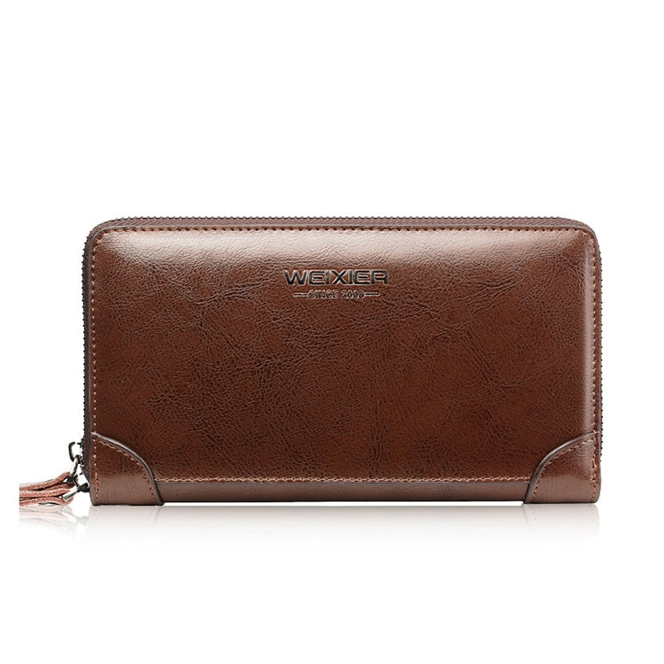 WEIXIER W88 Handbags Men Pu Hand Tested Handbags Multi-Function Wallet, Black, Brown