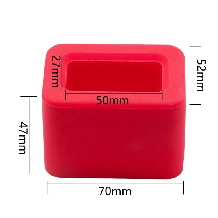 Safety Belt Holder Silicone Buckle Protective Cover, Red, Black, Blue