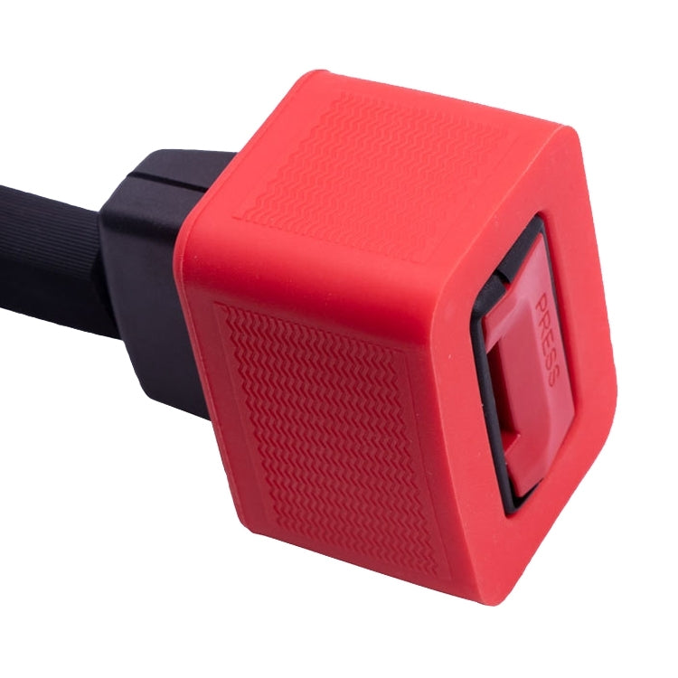 Safety Belt Holder Silicone Buckle Protective Cover, Red, Black, Blue