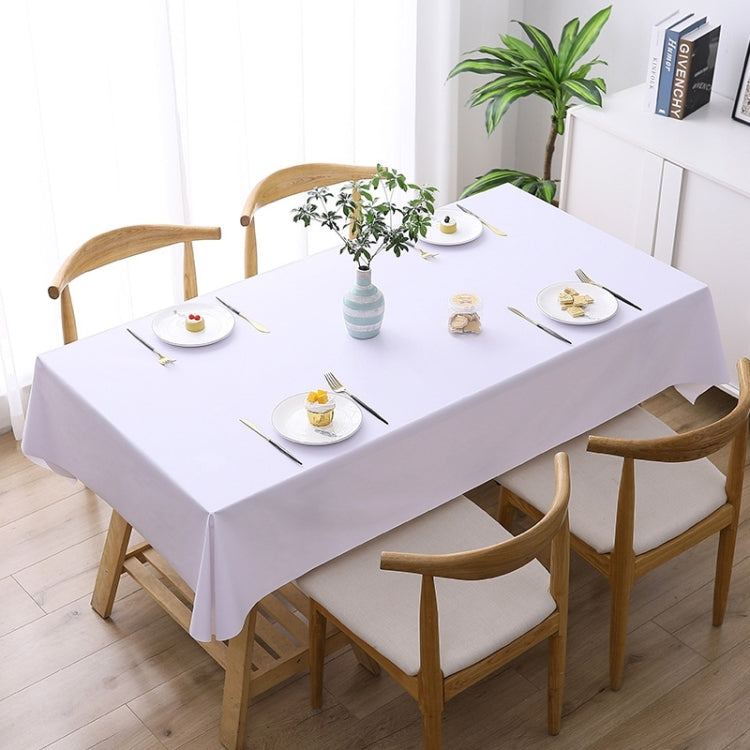 Solid Color PVC Waterproof Oil-Proof And Scald-Proof Disposable Tablecloth