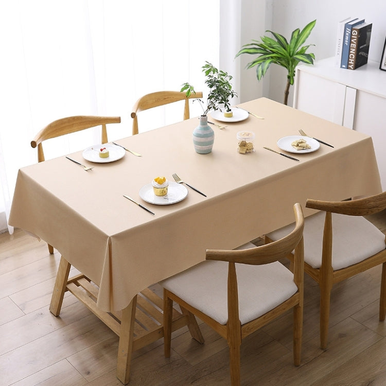 Solid Color PVC Waterproof Oil-Proof And Scald-Proof Disposable Tablecloth