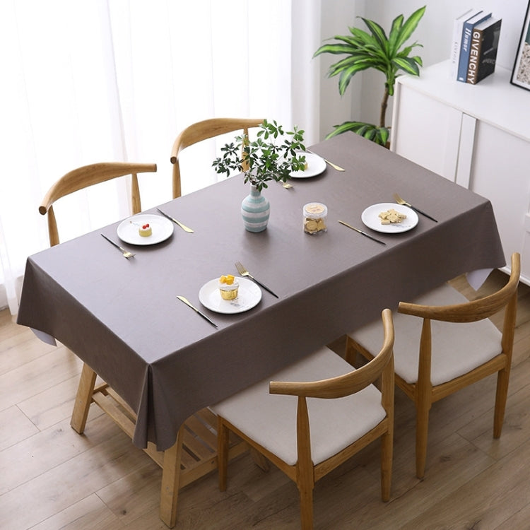 Solid Color PVC Waterproof Oil-Proof And Scald-Proof Disposable Tablecloth