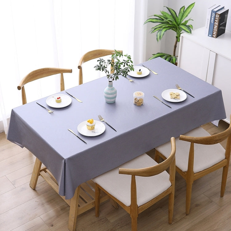Solid Color PVC Waterproof Oil-Proof And Scald-Proof Disposable Tablecloth