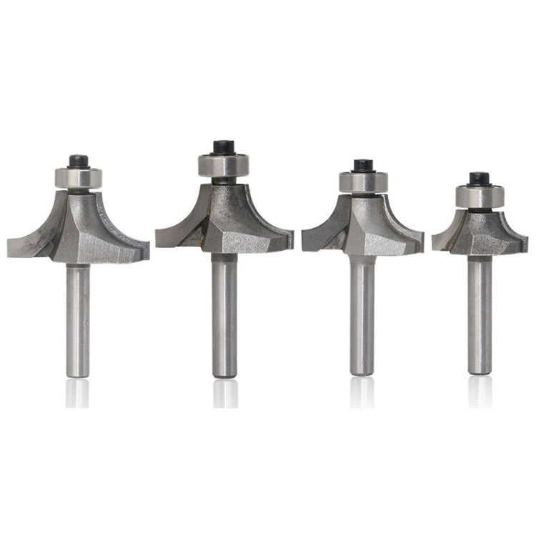 4 PCS/Set Round Corner Woodworking Cutter Trimming Machine Alloy Cutter Head, 4 PCS/Set Alloy Cutter Head