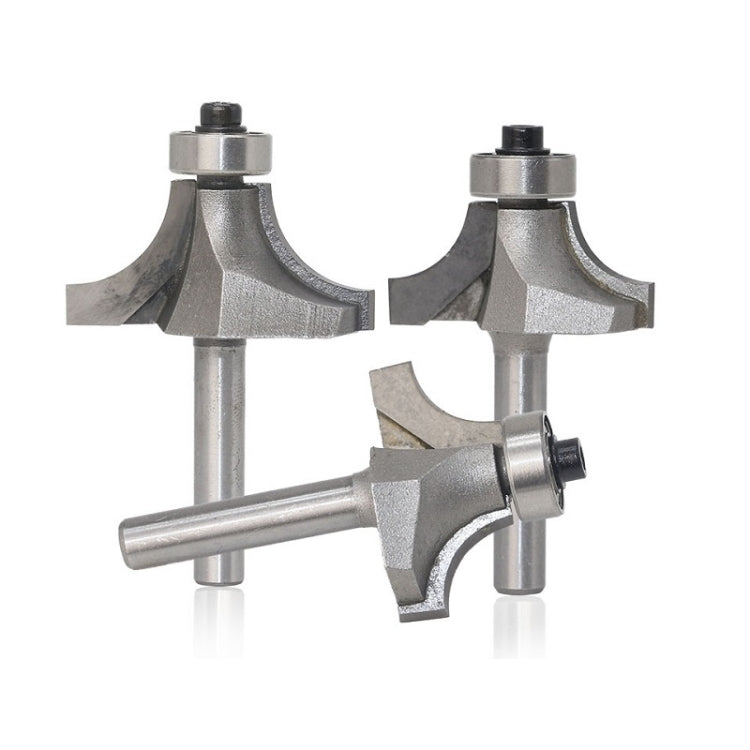 4 PCS/Set Round Corner Woodworking Cutter Trimming Machine Alloy Cutter Head, 4 PCS/Set Alloy Cutter Head