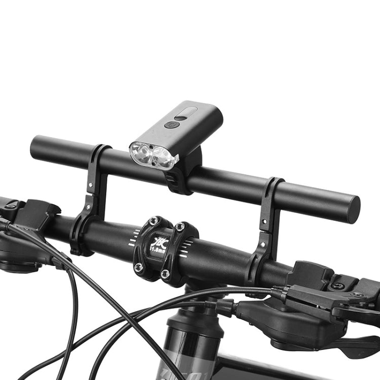 BG-798 30cm Bicycle Extension Bracket Double Rod Aluminum Flashlight Stopwatch Headlight Expansion Bracket