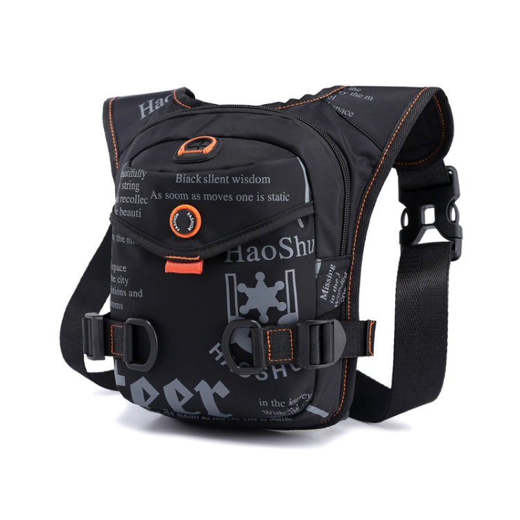 HaoShuai 5126 Outdoor Riding Leg Bag Multifunctional Sports Men Chest Bag Portable Waist Bag Messenger Bag, Navy Blue, Black, Army Green, Dark Green