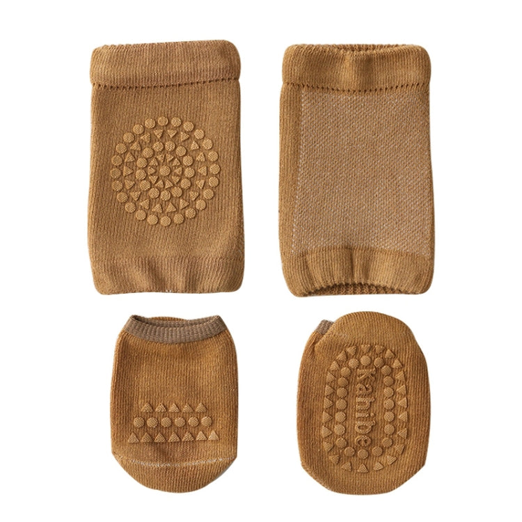 Summer Children Knee Pads Baby Floor Socks Baby Non-Slip Crawling Sports Protection Suit, S 0-1 Years Old, M 1-3 Years Old