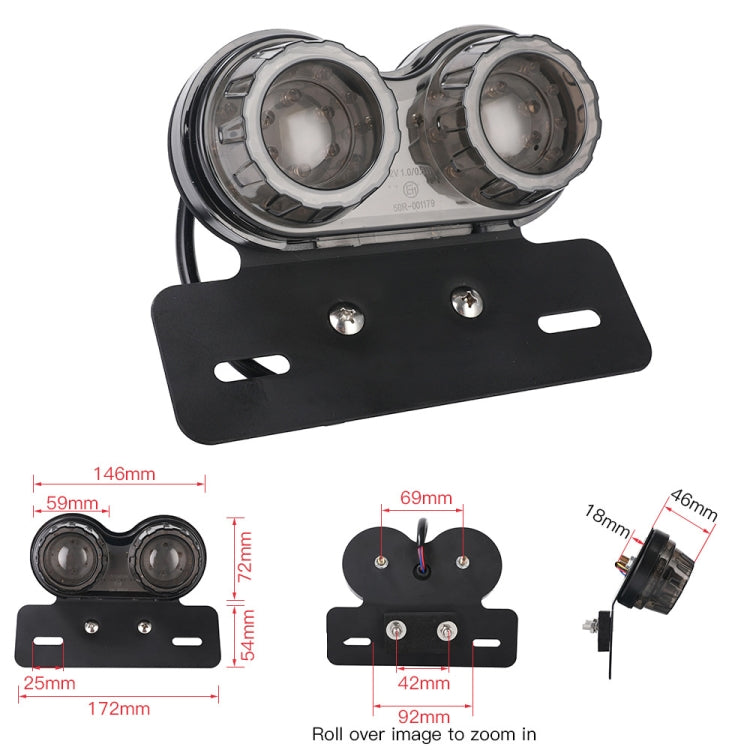Motorcycle Modified Retro LED Integrated Rear Taillight Brake Light, Rear Taillight Brake Light