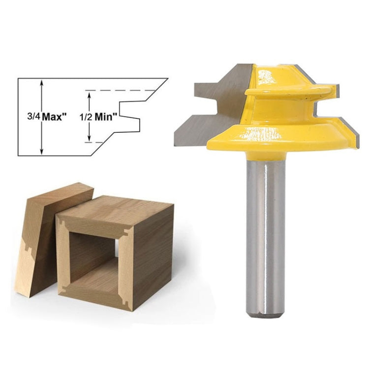 8 Handles 45 Degree Tenon And Tenon Woodworking Milling Cutter, 8 Handles 45 Degree