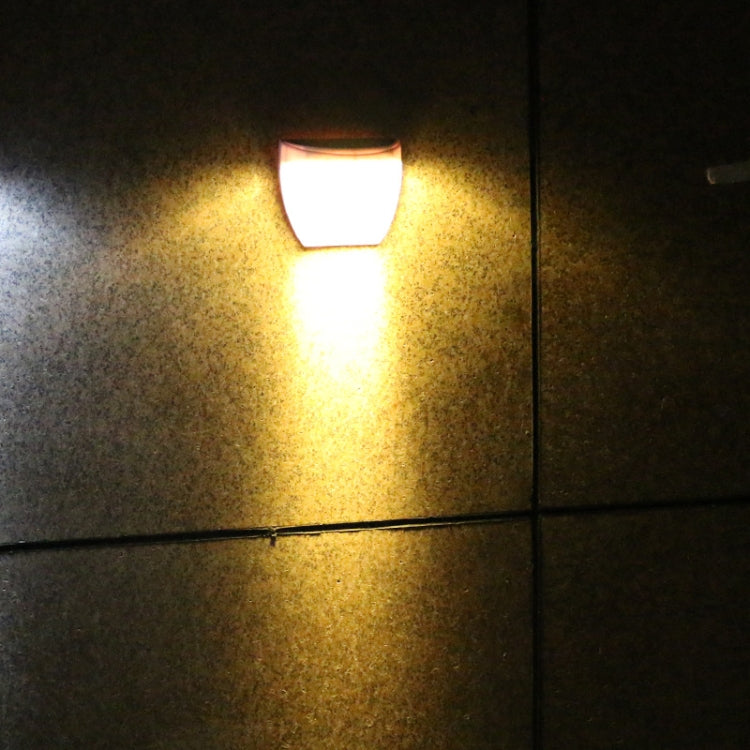8 مصابيح LED للتحكم في الإضاءة تعمل بالطاقة الشمسية وإضاءة حائط للحديقة وإضاءة سياج خارجية وإضاءة حديقة ومصباح شارع، ضوء أبيض وضوء دافئ