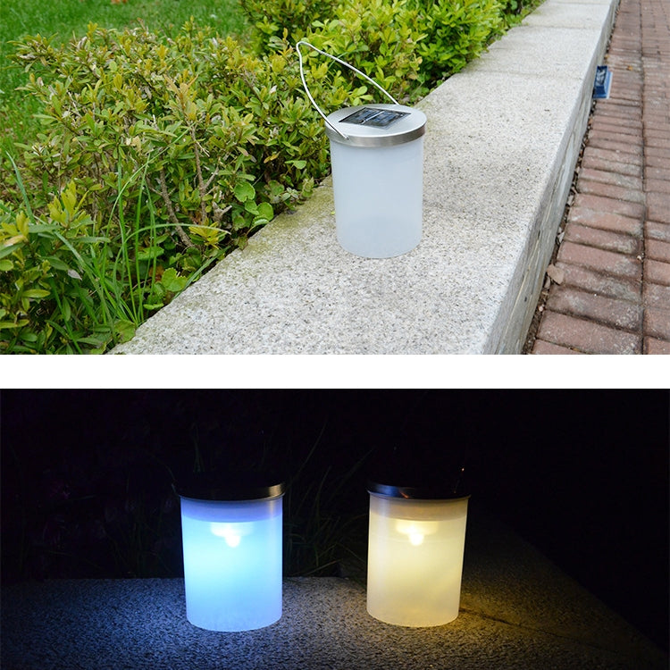 Outdoor Waterproof Solar Light Bucket Shape LED Courtyard Garden Hanging Lamp Night Light, Colorful Light, White Light, Warm Light