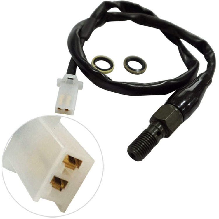 2 PCS Motorcycle Modified Accessories Disc Brake Hydraulic Switch Line, M10 x 1.25mm Square Plug, M10 x 1.25mm Plug
