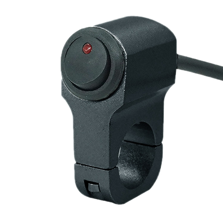 Motorcycle Aluminum Alloy Modified Handle Switch With Indicator Spotlights Fog Lights Headlights Power-Off Switch, Black, Silver