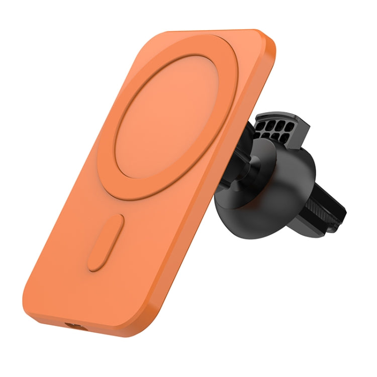 N16 10W Car Air Outlet + Suction Cup Magsafe Magnetic Wireless Charger Mobile Phone Holder For IPhone 12 Series