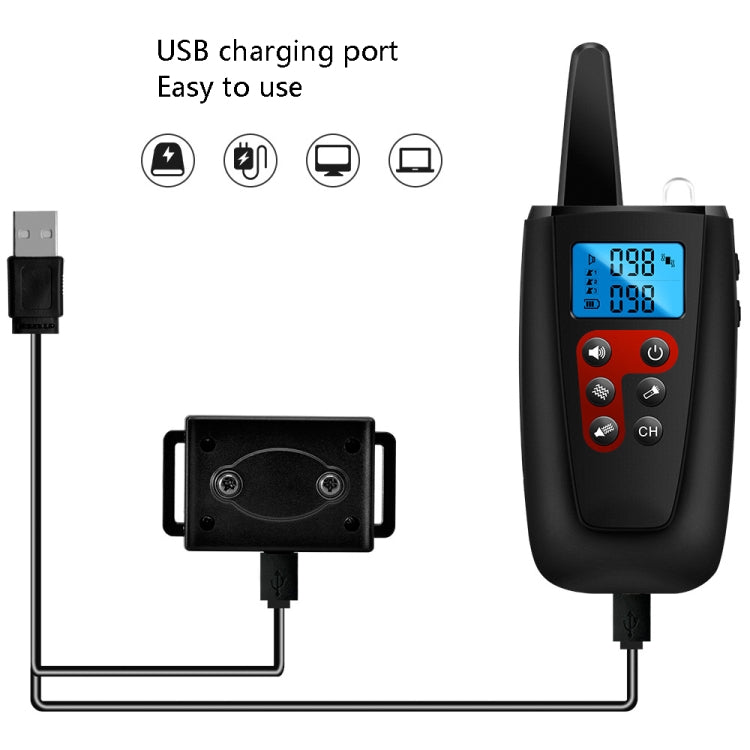جهاز تدريب الكلاب PaiPaitek PD526V-2 1 في 2، 100 سرعة، اهتزاز صوتي، جهاز تحكم عن بعد، جهاز مضاد للنباح، طوق تحكم إلكتروني عن بعد، PD526V-2