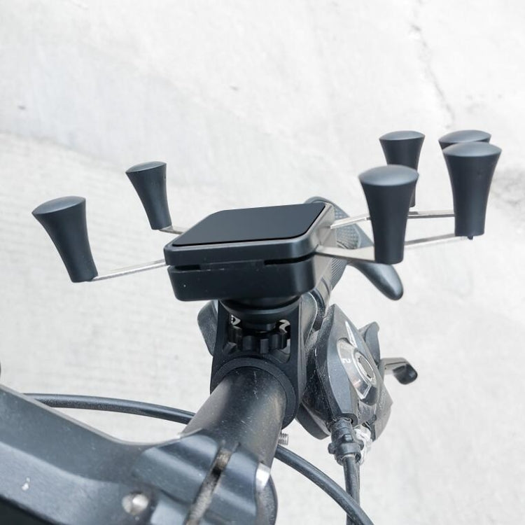 Metal Six Claw Cycling Mobile Phone Bracket Bicycle Motorcycle Electric Car Mobile Phone Bracket