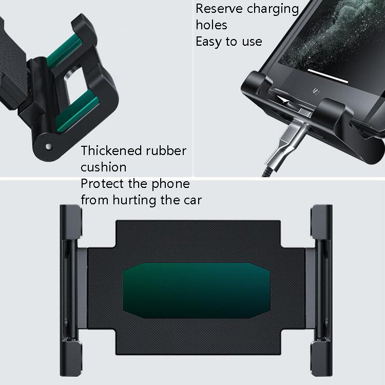 Bus Truck Mobile Phone Bracket Suction Cup Car Mobile Phone Bracket, 4 Claw Back Clip, Folding Flat Back Clip