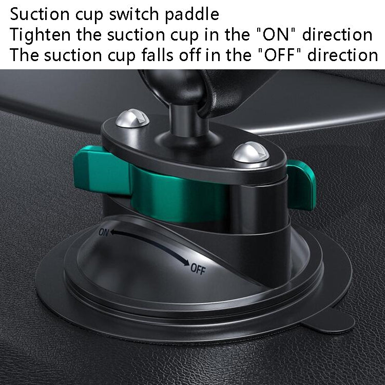 Bus Truck Mobile Phone Bracket Suction Cup Car Mobile Phone Bracket, 4 Claw Back Clip, Folding Flat Back Clip