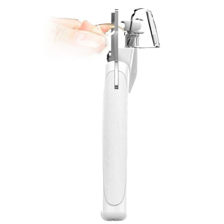 Pet LED Light Nail Tie Anti-Bloodline Nail Trimmer, White, Blue