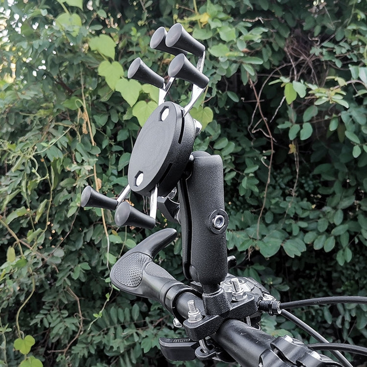 Eagle Claws X-Type Six-Claw Metal Mobile Phone Back Clip Bicycle Motorcycle Mobile Phone Holder, Black, Red, Green
