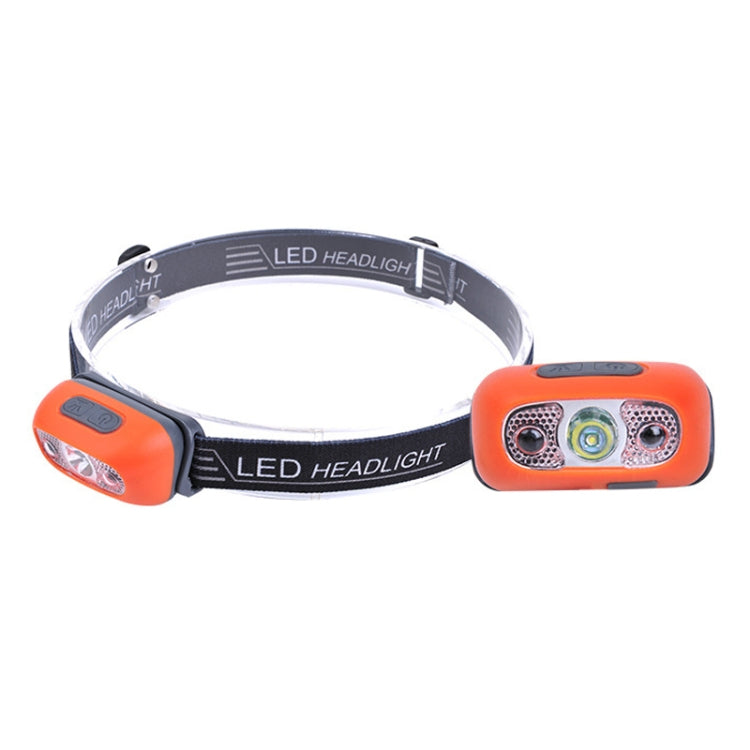 Smart Sensor Outdoor USB Headlight LED Portable Strong Light Night Running Headlight, Black 3W 100LM, White 3W 100LM, Orange 3W 100LM, White 5W 140LM, Orange 5W 140LM