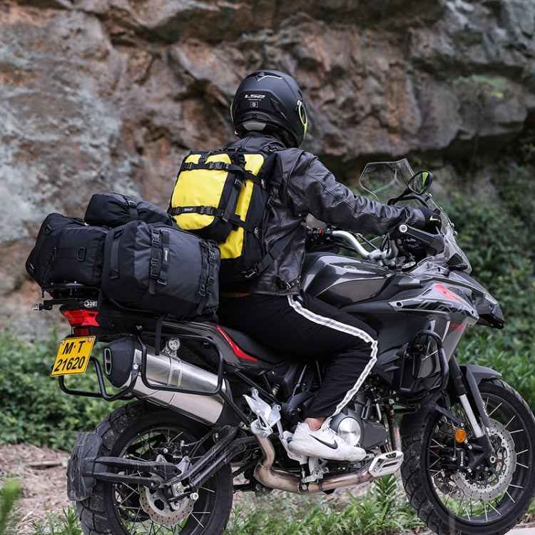 Rhinowalk Multi-Function Motorcycle Rear Seat Bag Combination Rear Shelf Pannier, Black 10L, Yellow 10L, Black 20L, Yellow 20L, Black 30L, Yellow 30L