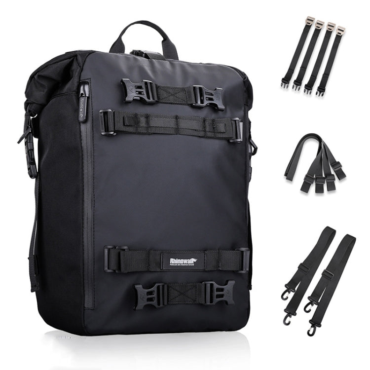 Rhinowalk Multi-Function Motorcycle Rear Seat Bag Combination Rear Shelf Pannier, Black 10L, Yellow 10L, Black 20L, Yellow 20L, Black 30L, Yellow 30L
