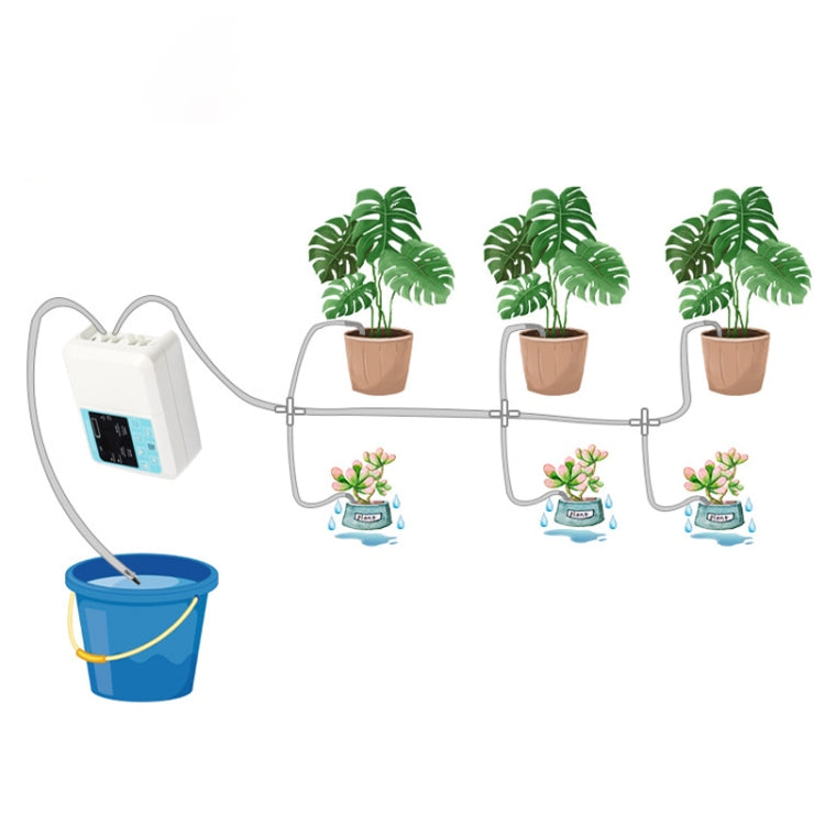 G89456 Solar Intelligent Voice Timing Automatic Flower Watering Device Lazy Plant Dripper, Single Pump 10 Sets, Single Pump 15 Sets, Double Pump 15 Sets 10M Tube, Double Pump 20 Sets Drop 15M Tube, Double Pump 30 Sets 20M Tube