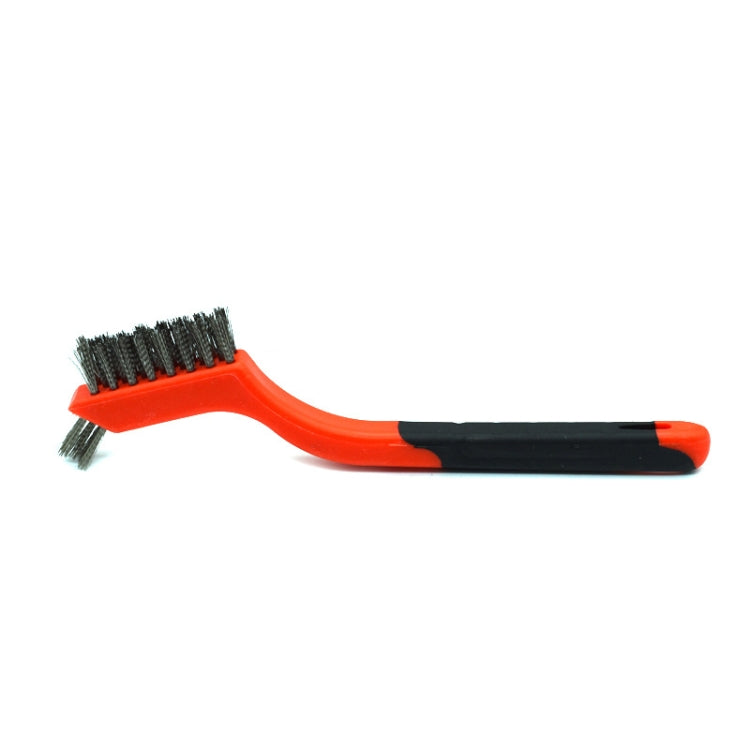 7 inch Industrial Cleaning Brush Mini Refractor Cleaning Gap Brush, Nylon Silk, Stainless Steel Wire, Copper Wire, Nylon Silk+Stainless Steel Wire+Copper Wire