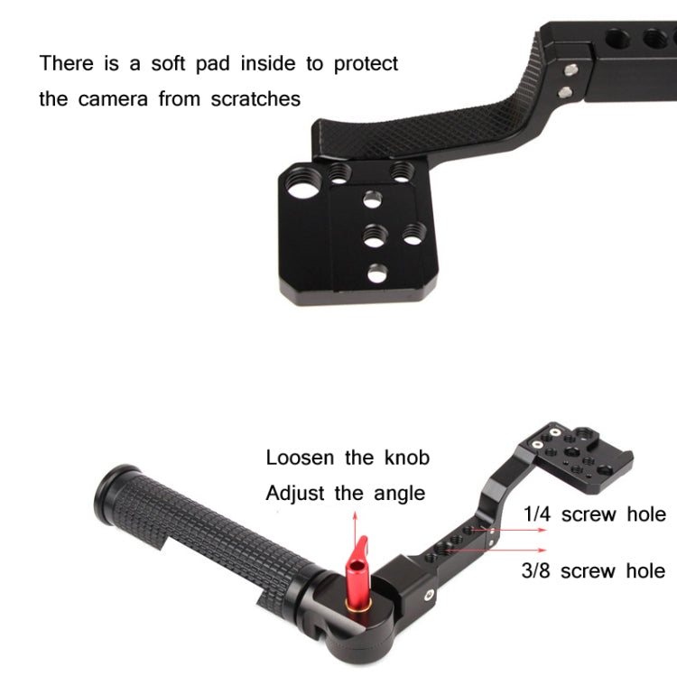 مقبض تثبيت SLR بزاوية قابلة للتعديل من Sunnylife RO-Q9233 لكاميرا DJI RONIN RS-C2 / RONIN S / SC