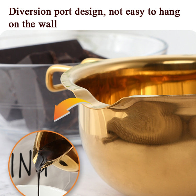 Cheese Butter Chocolate Stainless Steel Melting Bowl, True Color, Gold, Rose Gold, Magic Colorful