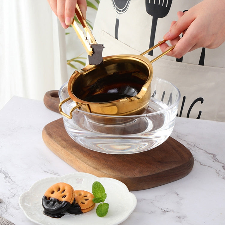 Cheese Butter Chocolate Stainless Steel Melting Bowl, True Color, Gold, Rose Gold, Magic Colorful
