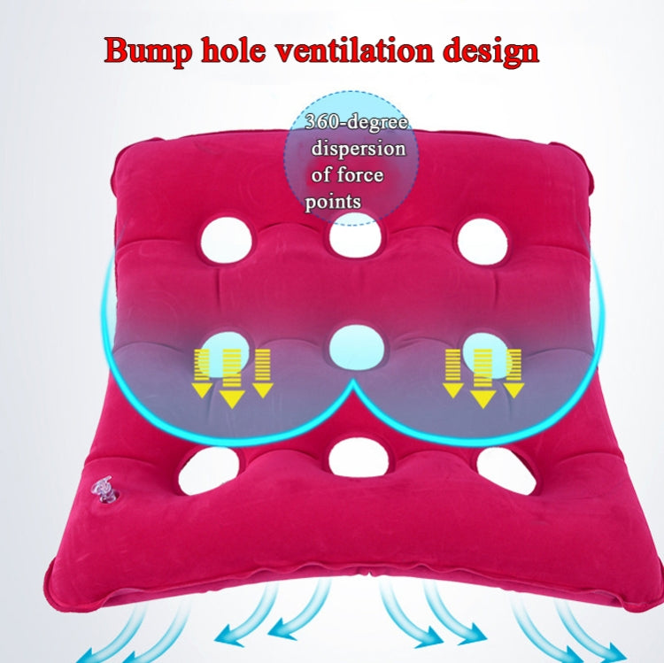 Anti-Decubitus Inflatable Cushion Pregnant Women Elderly Health Care Cushion,Style: Square Blue, Square Blue