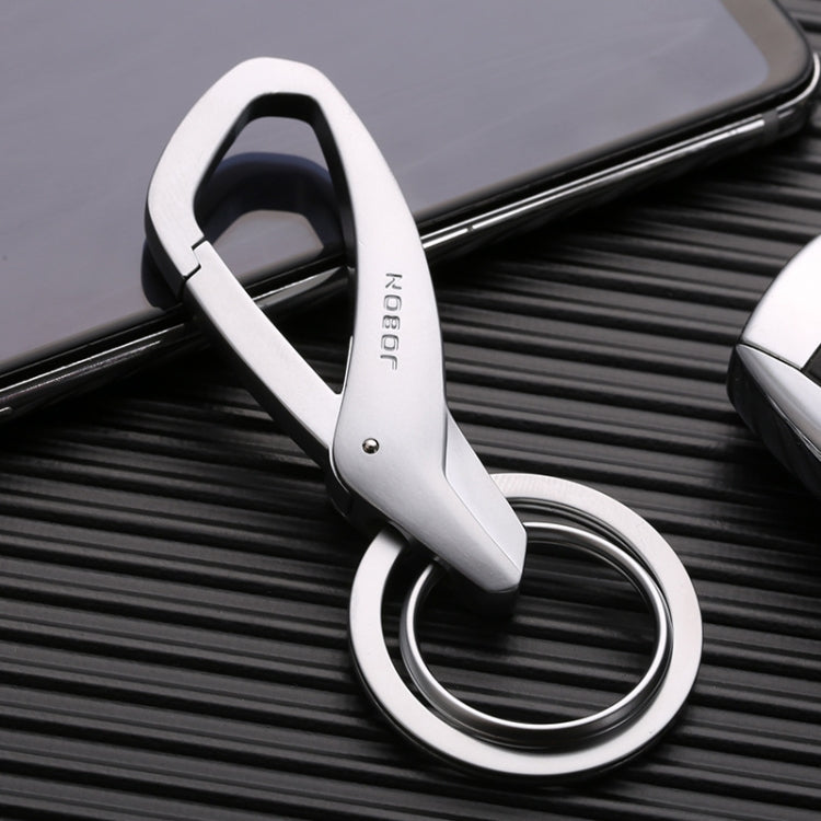 JOBON ZB-197 Car Waist Hanging Keychain Double Ring Metal Keychain, ZB-197