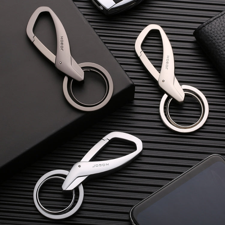 JOBON ZB-197 Car Waist Hanging Keychain Double Ring Metal Keychain, ZB-197